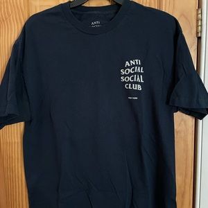 Anti Social Social Club ASSC T-shirt Large Navy Blue